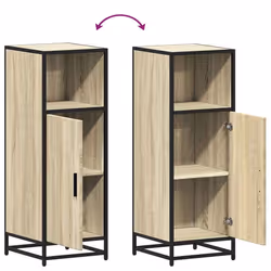 vidaXL Bathroom Cabinet Vanity Unit Cupboard Sink Cabinet Engineered Wood - sonoma oak - Additional view 8