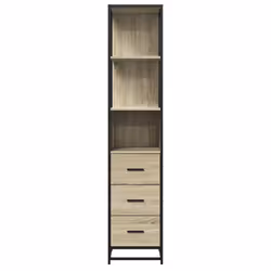 vidaXL Bathroom Cabinet Grey Sonoma 35x37.5x166 cm Engineered Wood - sonoma oak - Additional view 4