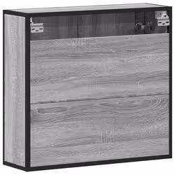 vidaXL Bathroom Mirror Cabinet Wall Mounted Cabinet Cupboard Engineered Wood - grey sonoma - Additional view 6