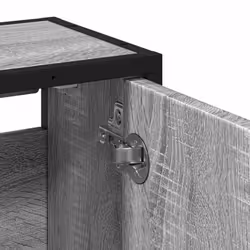 vidaXL Bathroom Mirror Cabinet Smoked Oak 65x20x60 cm Engineered Wood - grey sonoma - Additional view 8