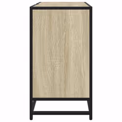 vidaXL Bathroom Sink Cabinet Smoked Oak 65x33x60 cm Engineered Wood - sonoma oak - Additional view 5