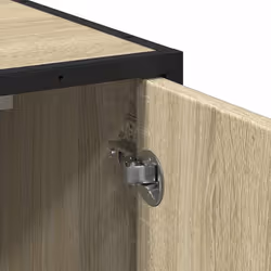 vidaXL Bathroom Sink Cabinet Smoked Oak 65x33x60 cm Engineered Wood - sonoma oak - Additional view 8