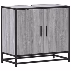 VidaXL 849267, Grey, Oak, Metal, Wood, 60 kg, 650 mm, 330 mm, 600 mm