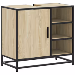 VidaXL 849285, Oak, Metal, Wood, 60 kg, 650 mm, 330 mm, 600 mm