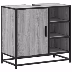VidaXL 849287, Grey, Oak, Metal, Wood, 60 kg, 650 mm, 330 mm, 600 mm