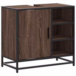 VidaXL 849288, Brown, Metal, Wood, 60 kg, 650 mm, 330 mm, 600 mm