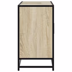 vidaXL Bathroom Sink Cabinet Smoked Oak 80x33x60 cm Engineered Wood - sonoma oak - Additional view 6