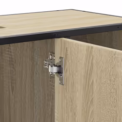 vidaXL Bathroom Sink Cabinet Smoked Oak 80x33x60 cm Engineered Wood - sonoma oak - Additional view 9