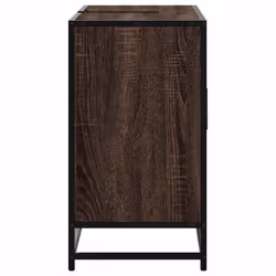 vidaXL Bathroom Sink Cabinet Smoked Oak 80x33x60 cm Engineered Wood - brown oak - Additional view 6