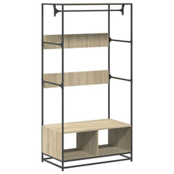 vidaXL Wardrobe Closet Cupboard Clothes Storage Organiser Engineered Wood - sonoma oak