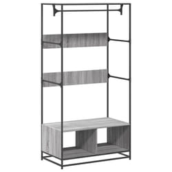 vidaXL Wardrobe Closet Cupboard Clothes Storage Organiser Engineered Wood - grey sonoma
