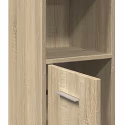 vidaXL Bathroom Cabinet Storage Cabinet Vanity Unit Sonoma Oak Engineered Wood - Additional view 7