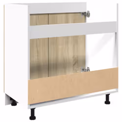 vidaXL Bottom Cabinet Storage Cupboard Cabinet Sonoma Oak Engineered Wood - Additional view 6