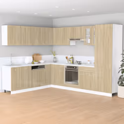 vidaXL Oven Cabinet Kitchen Microwave Oven Stand Sonoma Oak Engineered Wood
