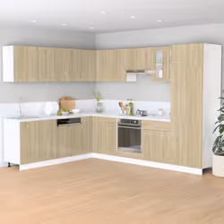 vidaXL Wall Mounted Cabinet Hanging Storage Cabinet Sonoma Oak Engineered Wood