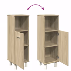 vidaXL Bathroom Cabinet Storage Cabinet Vanity Unit Sonoma Oak Engineered Wood - Additional view 8
