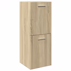 vidaXL Bathroom Cabinet Storage Cabinet Vanity Unit Sonoma Oak Engineered Wood