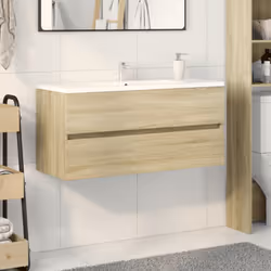 vidaXL Bathroom Sink Cabinet Storage Vanity Unit Sonoma Oak Engineered Wood