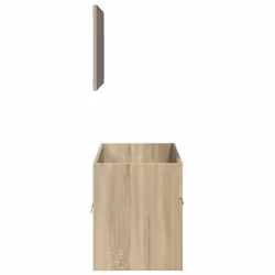 vidaXL Bathroom Furniture Set 2 Piece Sink Cabinet Sonoma Oak Engineered Wood - Additional view 5