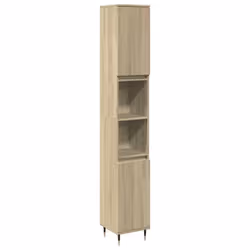 vidaXL Bathroom Cabinet Storage Cabinet Vanity Unit Sonoma Oak Engineered Wood - Additional view 5