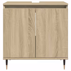 vidaXL Bathroom Cabinet Storage Cabinet Vanity Unit Sonoma Oak Engineered Wood