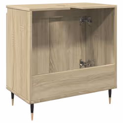 vidaXL Bathroom Cabinet Storage Cabinet Vanity Unit Sonoma Oak Engineered Wood - Additional view 4