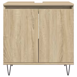 vidaXL Bathroom Cabinet Storage Cabinet Vanity Unit Sonoma Oak Engineered Wood