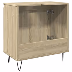 vidaXL Bathroom Cabinet Storage Cabinet Vanity Unit Sonoma Oak Engineered Wood - Additional view 4