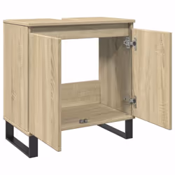 vidaXL Bathroom Cabinet Storage Cupboard Cabinet Sonoma Oak Engineered Wood - Additional view 6