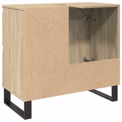 vidaXL Bathroom Cabinet Storage Cabinet Vanity Unit Sonoma Oak Engineered Wood - Additional view 8