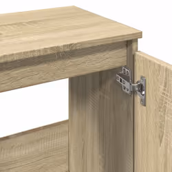 vidaXL Bathroom Cabinet Storage Cabinet Vanity Unit Sonoma Oak Engineered Wood - Additional view 9