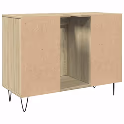 vidaXL Bathroom Cabinet Storage Cabinet Vanity Unit Sonoma Oak Engineered Wood - Additional view 4