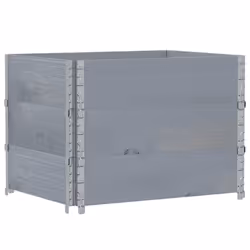 vidaXL Pallet Collars Garden Raised Bed Vegetable Planter Box Solid Wood Pine - grey, 80 x 60 cm/ 3 pcs - Additional view 4
