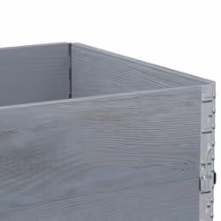 vidaXL Pallet Collars Garden Raised Bed Vegetable Planter Box Solid Wood Pine - grey, 80 x 60 cm/ 3 pcs - Additional view 6