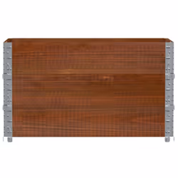 vidaXL Pallet Collars Garden Raised Bed Vegetable Planter Box Solid Wood Pine - dark brown, 100 x 50 cm/ 3 pcs - Additional view 2