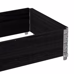 vidaXL Garden Planter Outdoor Flower Pot Planter Pot Black Solid Wood Pine - Additional view 6