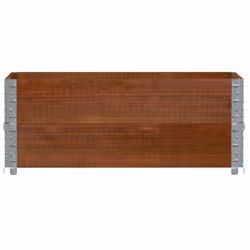 vidaXL Garden Planter Outdoor Flower Pot Planter Pot Brown Solid Wood Pine - Additional view 2