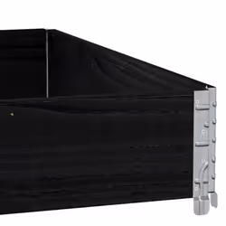 vidaXL Garden Planter Outdoor Flower Pot Planter Pot Black Solid Wood Pine - Additional view 6