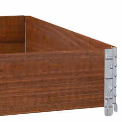 vidaXL Garden Planter Outdoor Flower Pot Planter Pot Brown Solid Wood Pine - Additional view 6