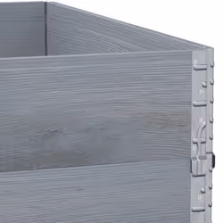 vidaXL Garden Planter Outdoor Flower Pot Planter Pot Grey Solid Wood Pine - Additional view 5