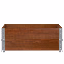 vidaXL Garden Planter Outdoor Flower Pot Planter Pot Brown Solid Wood Pine - Additional view 2
