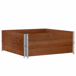 vidaXL Garden Planter Outdoor Flower Pot Planter Pot Brown Solid Wood Pine - Additional view 4