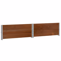 vidaXL Garden Planter Outdoor Flower Pot Planter Pot Brown Solid Wood Pine - Additional view 5