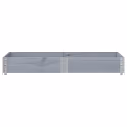 vidaXL Garden Planter Outdoor Flower Pot Planter Pot Grey Solid Wood Pine - Additional view 2