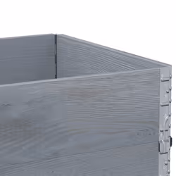 vidaXL Garden Planter Outdoor Flower Pot Planter Pot Grey Solid Wood Pine - Additional view 6