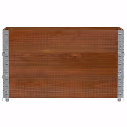 vidaXL Garden Planter Outdoor Flower Pot Planter Pot Brown Solid Wood Pine - Additional view 2