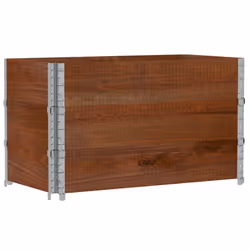 vidaXL Garden Planter Outdoor Flower Pot Planter Pot Brown Solid Wood Pine - Additional view 4
