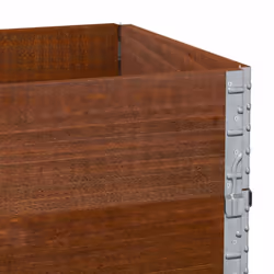 vidaXL Garden Planter Outdoor Flower Pot Planter Pot Brown Solid Wood Pine - Additional view 6