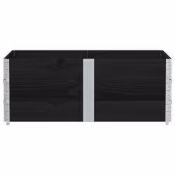 vidaXL Garden Planter Outdoor Flower Pot Planter Pot Black Solid Wood Pine - Additional view 2