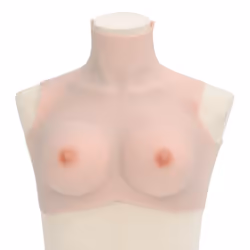 vidaXL SiliconeÂ BreastplateÂ for Crossdressers Fake Breast Forms Tan H Cup - caucasian, c/ silicon